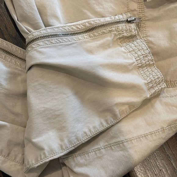 Eileen Fisher Cream Cargo Pants - Picture 3 of 6